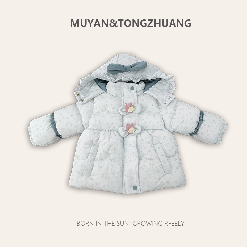 【MU&YAN高定】连帽棉袄中长款卡通动漫冬装棉服时尚122014