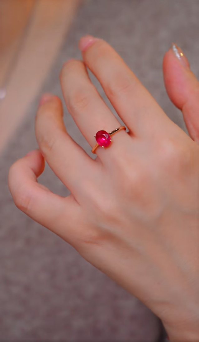 【玉峰珠宝丨安娜严选】碧玺戒指18K金【U5513】多样性发一