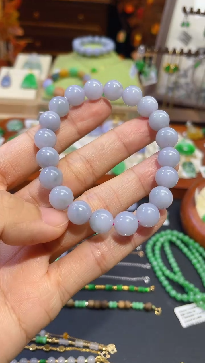 翡翠未镶嵌颈饰手串