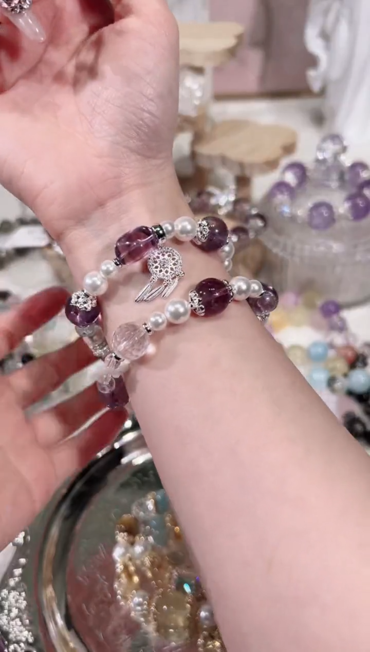 【闪购商品】水晶手链未镶嵌天然水晶默认微瑕 多样性发货发其一