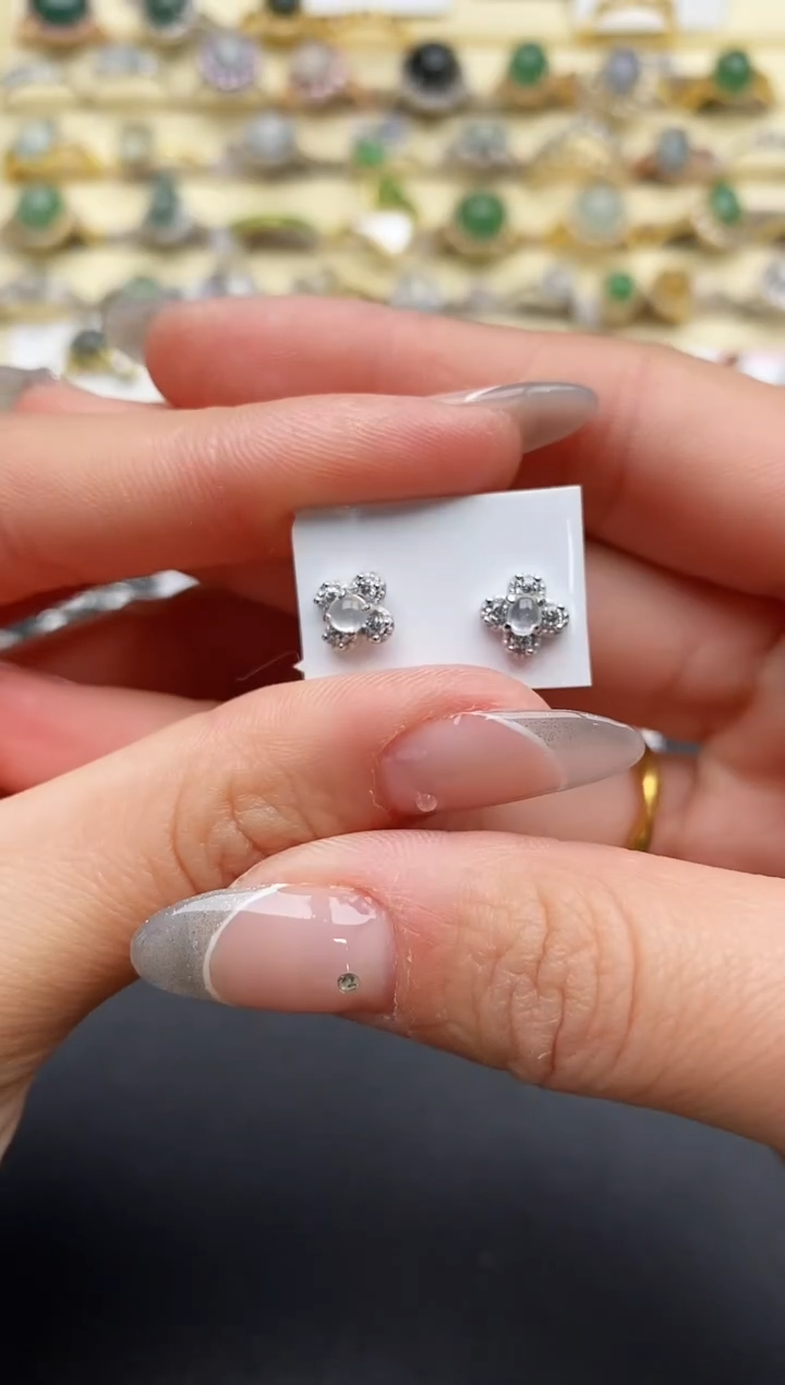 【闪购商品】翡翠戒指银S925镶嵌11111111+6