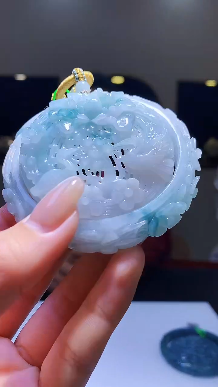 【闪购商品】定制翡翠未镶嵌1002hm-毛货套镯28