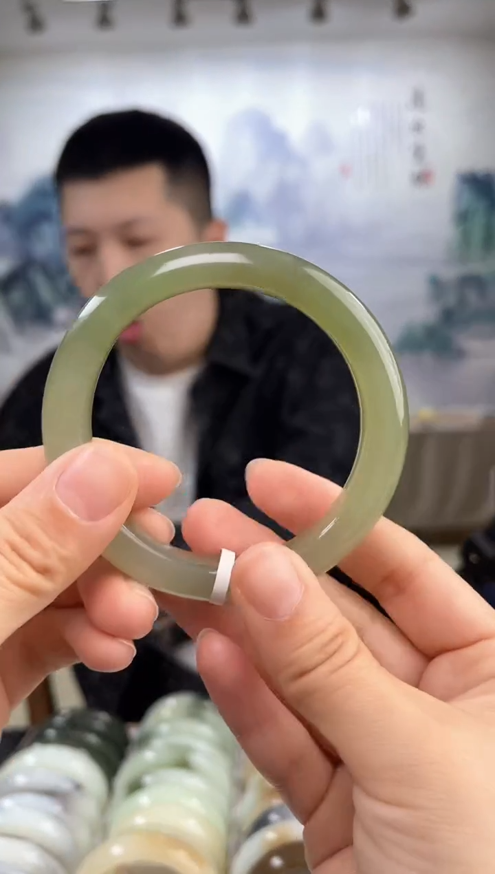 【闪购商品】和田玉手镯未镶嵌58-59圈口1291