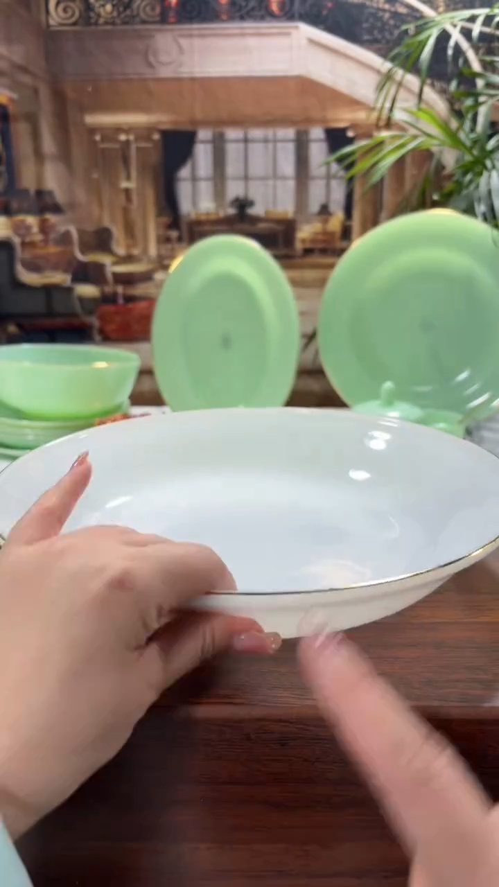 【闪购商品】..10英寸玉瓷深盘1个【贝美】白色 