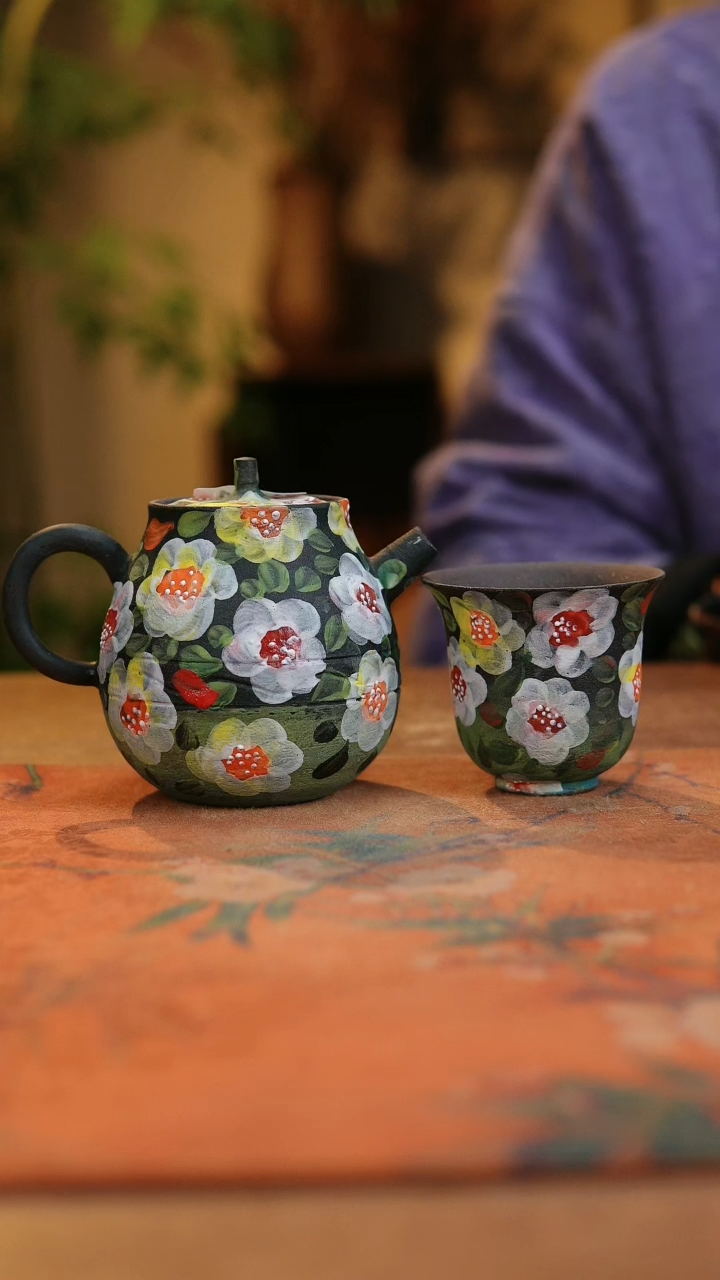 【闪购商品】瓷片1901景德镇手工手绘釉下彩高温瓷