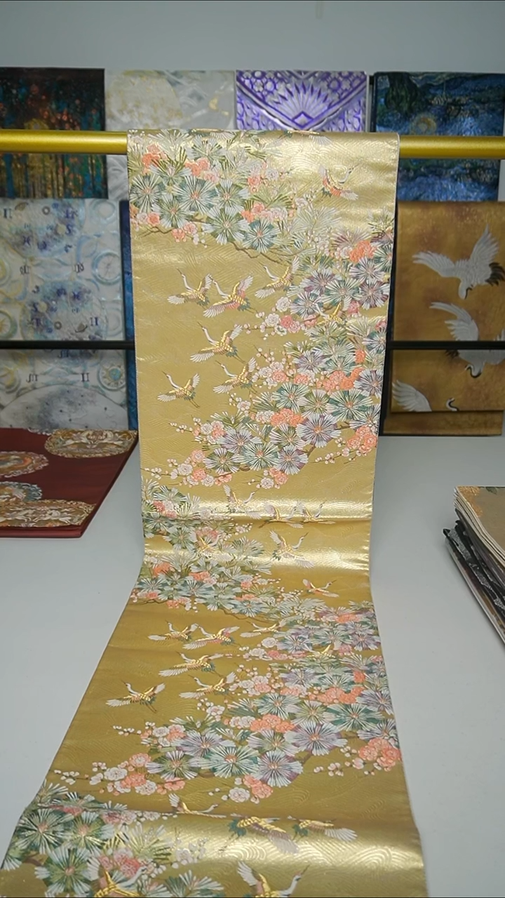 织绣织锦7松针仙鹤