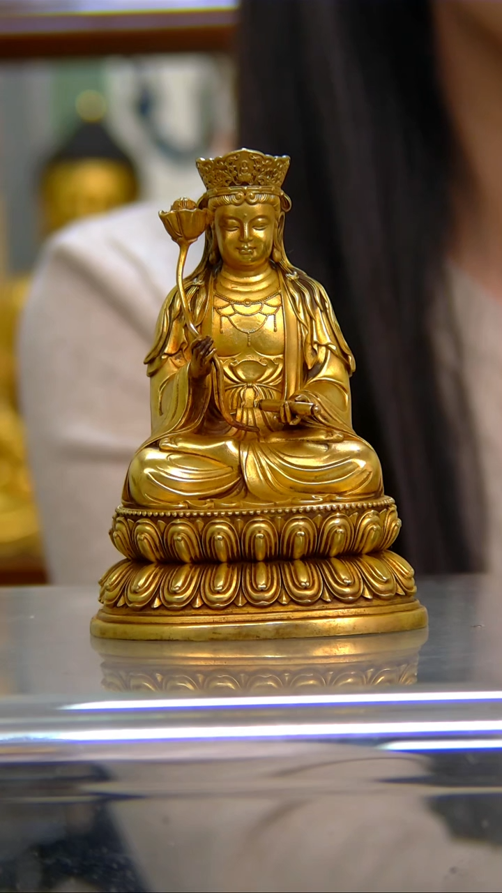 【闪购商品】紫铜鎏金 10分普贤P20529-Z