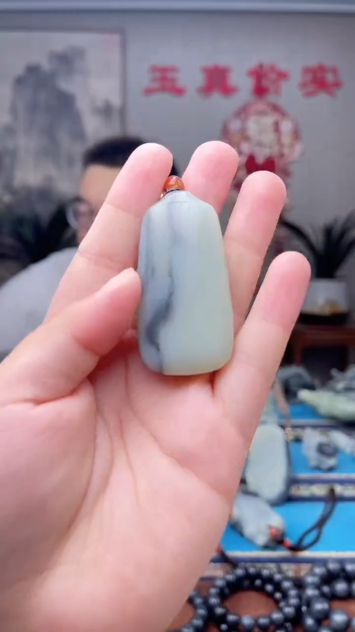 和田玉未镶嵌挂件1