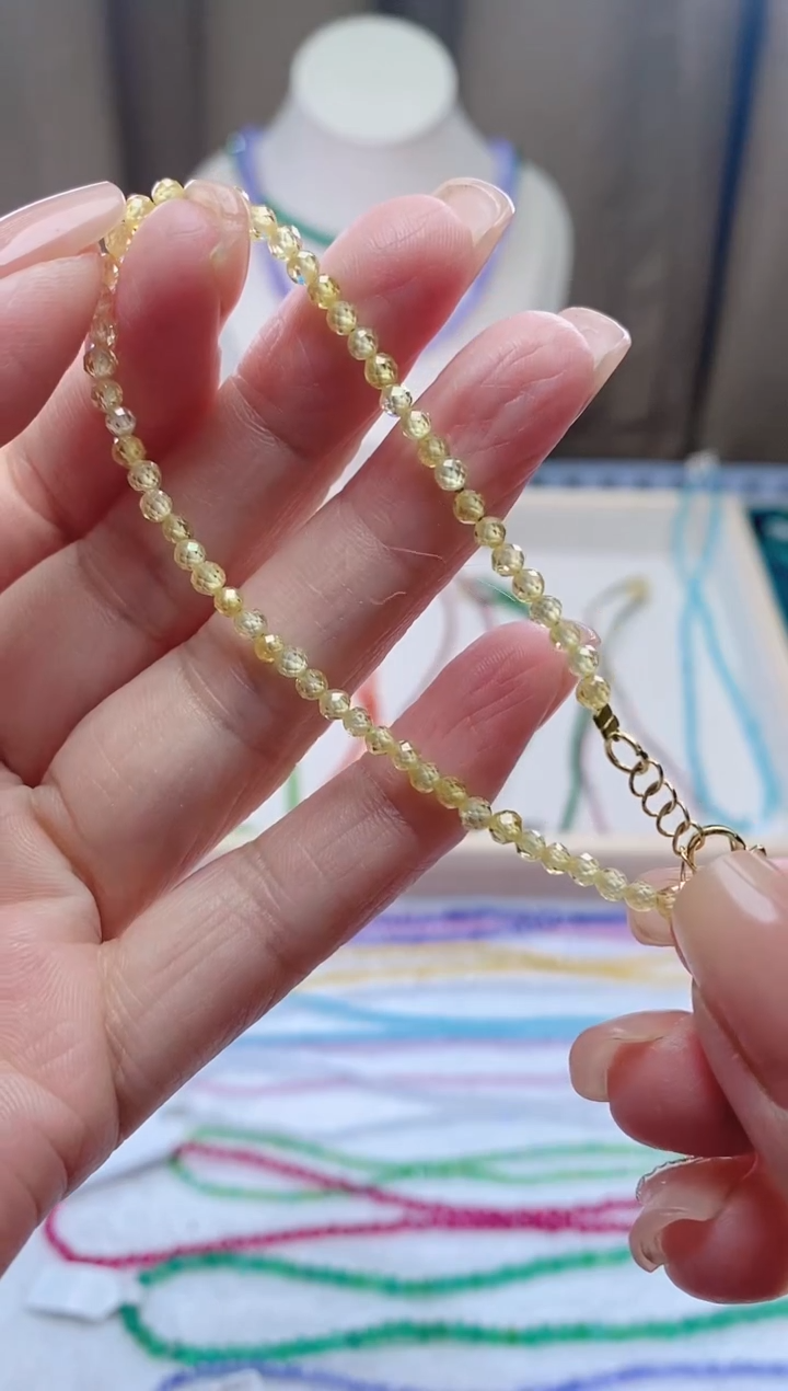 【闪购商品】钻石颈饰14K金镶嵌诗颜甄选珠宝SYZB05