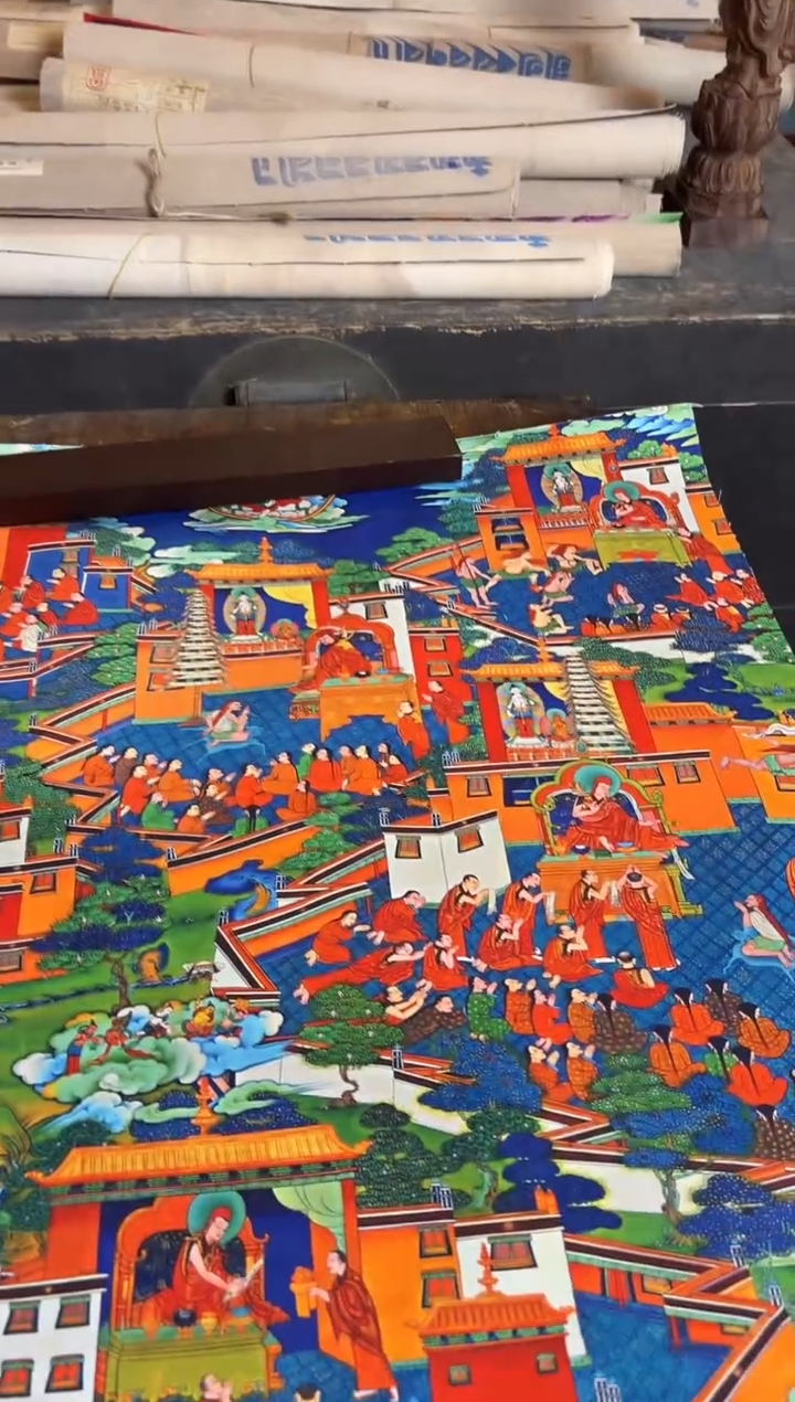 卷轴画手绘唐卡051