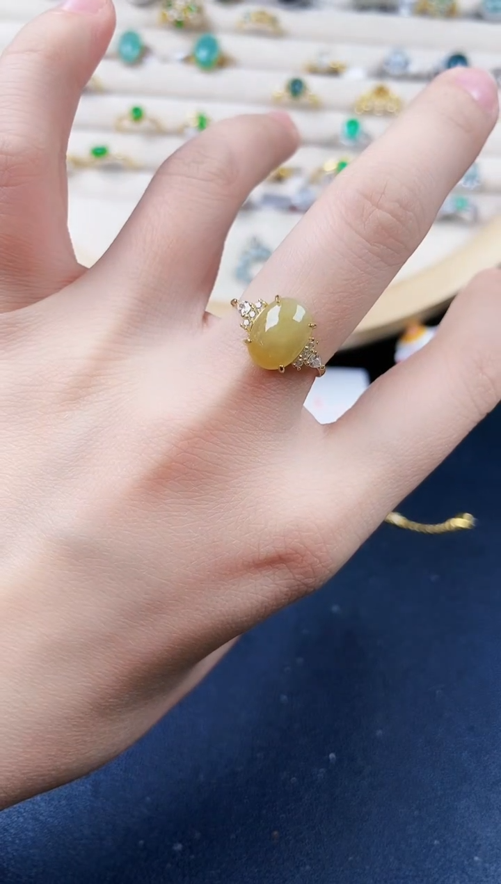 【闪购商品】翡翠银S925镶嵌戒指6456456