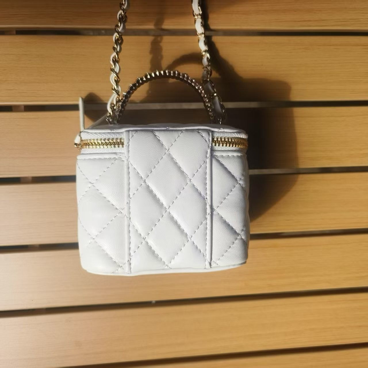 潮流真皮新款女包斜跨包小盒 0568 白色