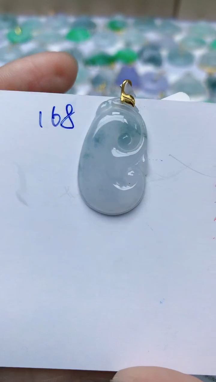 【闪购商品】翡翠颈饰18K金镶嵌天然翡翠A货    168