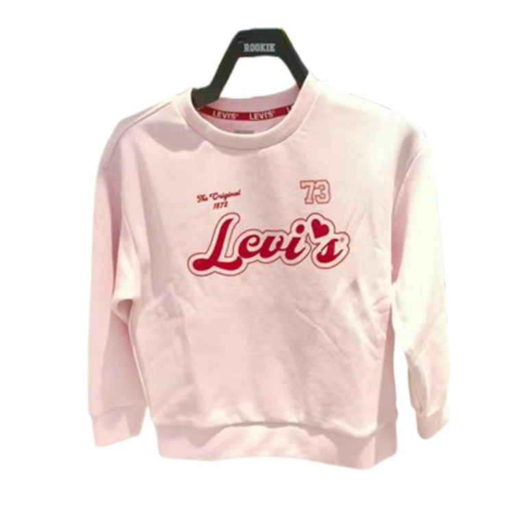 Levi's李维斯儿童装百搭舒适运动圆领休闲长袖套头卫衣 LV2532238