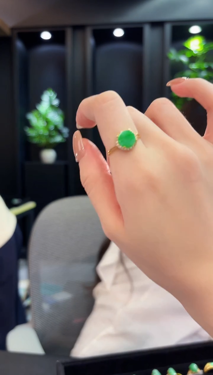 未镶嵌戒指翡翠 缅料A货/支持复检/一件