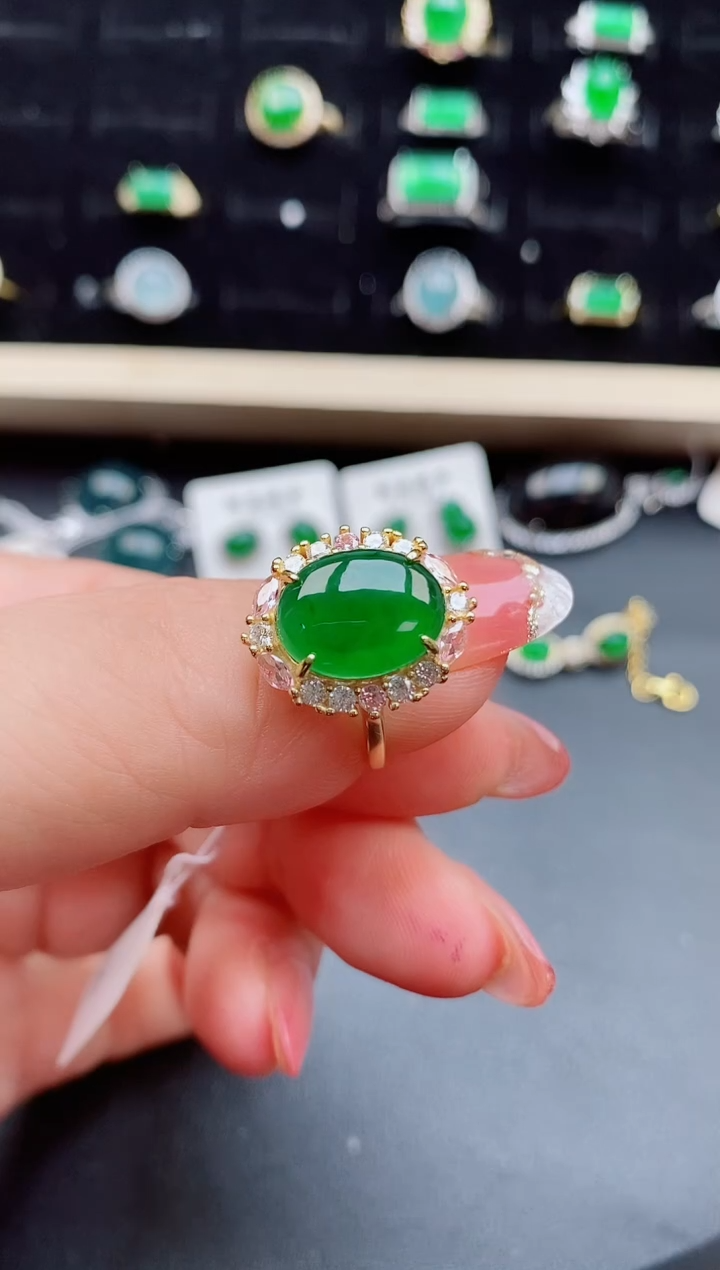 【闪购商品】翡翠戒指银S925镶嵌05805850