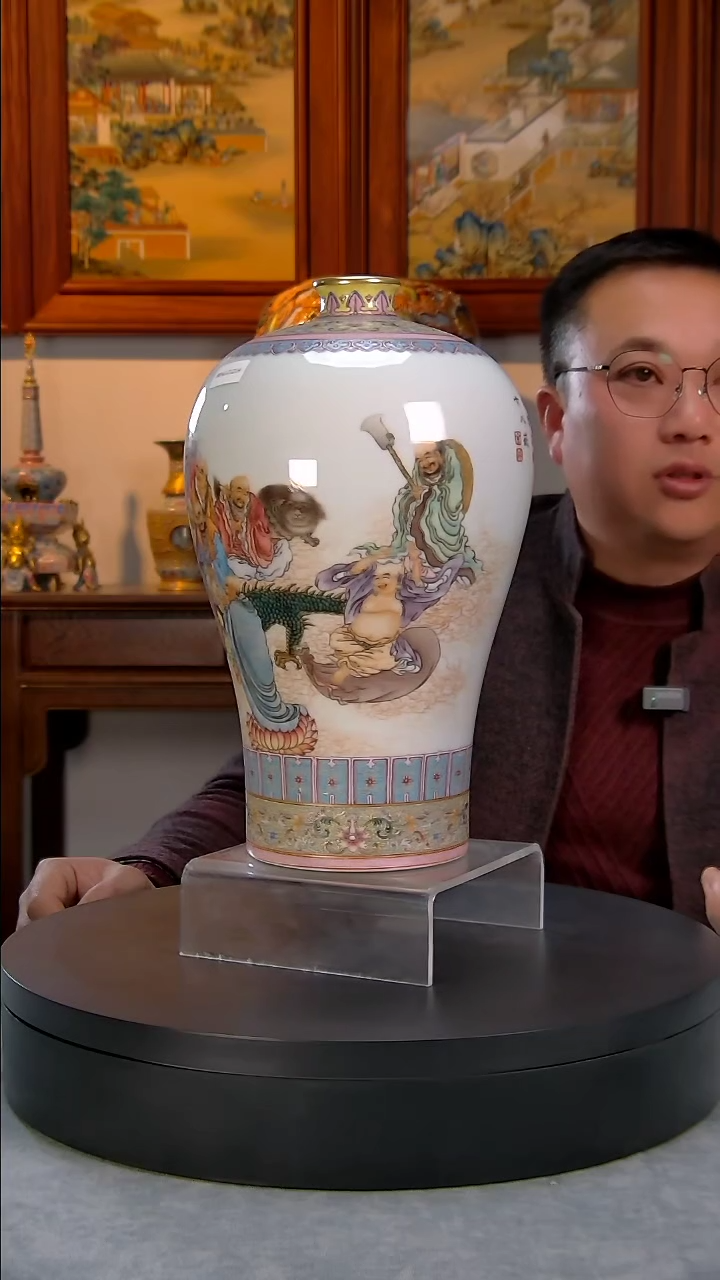 【闪购商品】精品珐琅彩梅瓶精品珐琅彩梅瓶