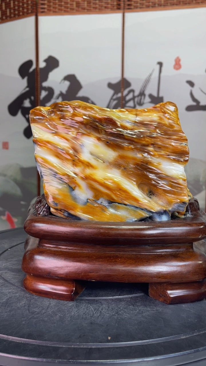 未镶嵌珠宝奇石硅化玉高19