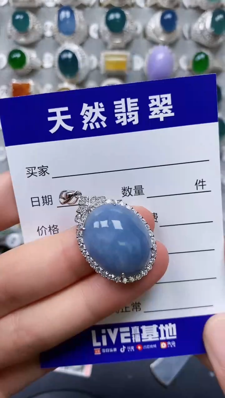 【闪购商品】翡翠颈饰银S925镶嵌0050
