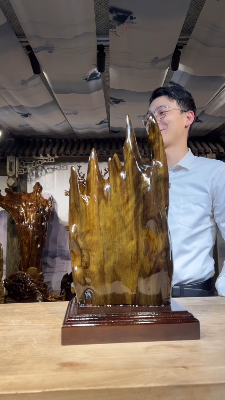 【闪购商品】金丝楠金丝楠小叶桢楠摆件43-23-18