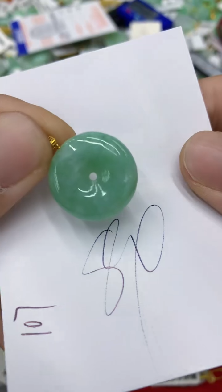 翡翠18K金镶嵌颈饰号链接1111111