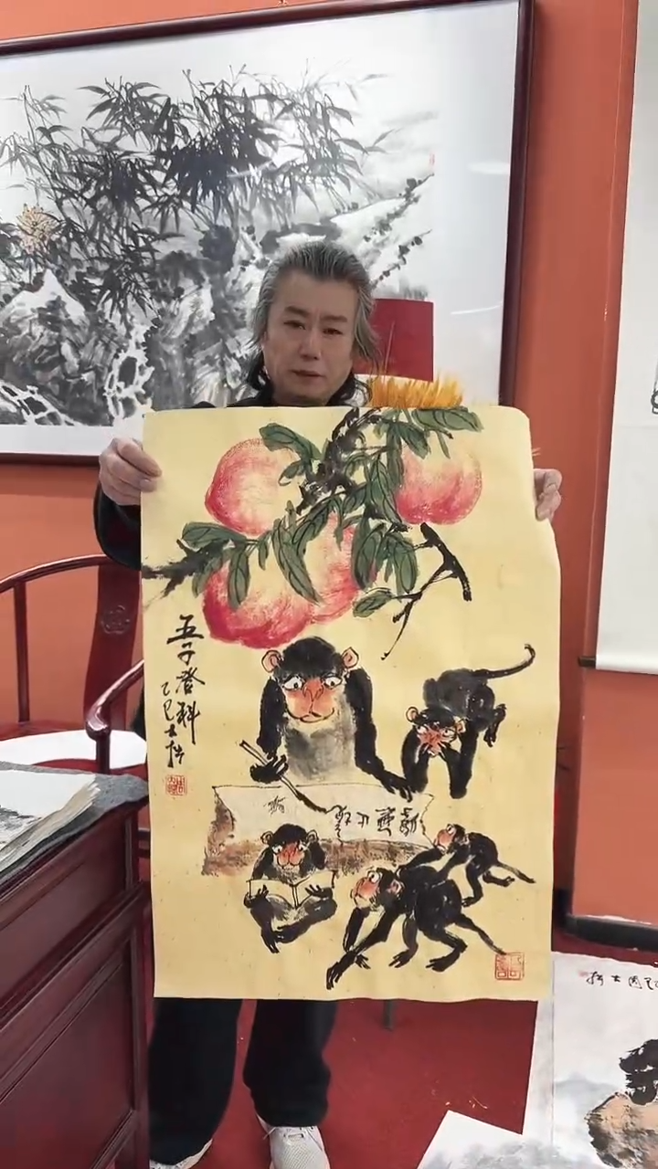 国画周大拙/国画/花鸟