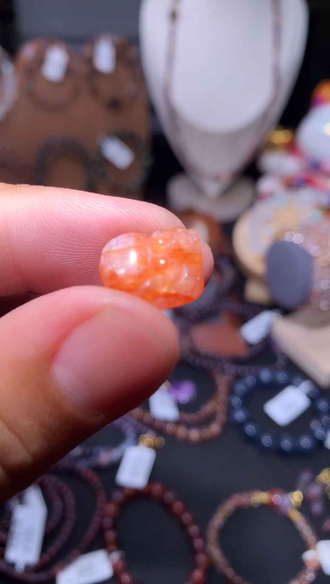未镶嵌珠宝半成品水晶胶花貔貅单颗
