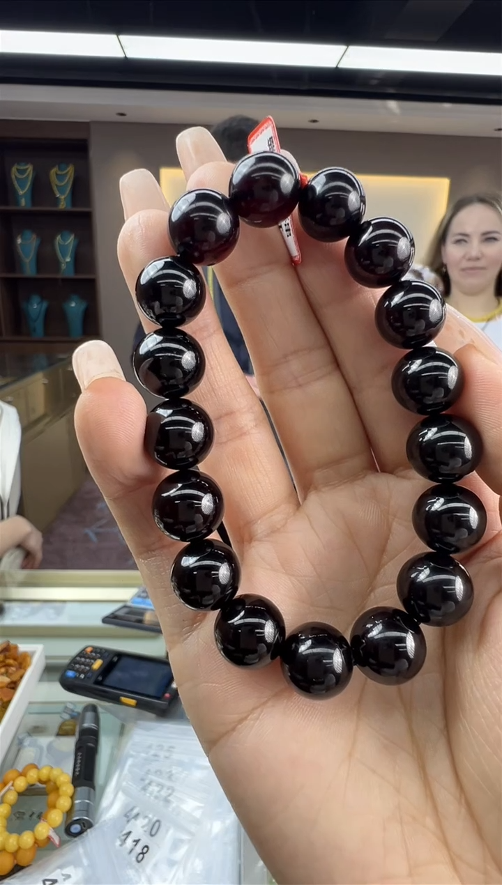 【闪购商品】琥珀手链未镶嵌56秒拍号