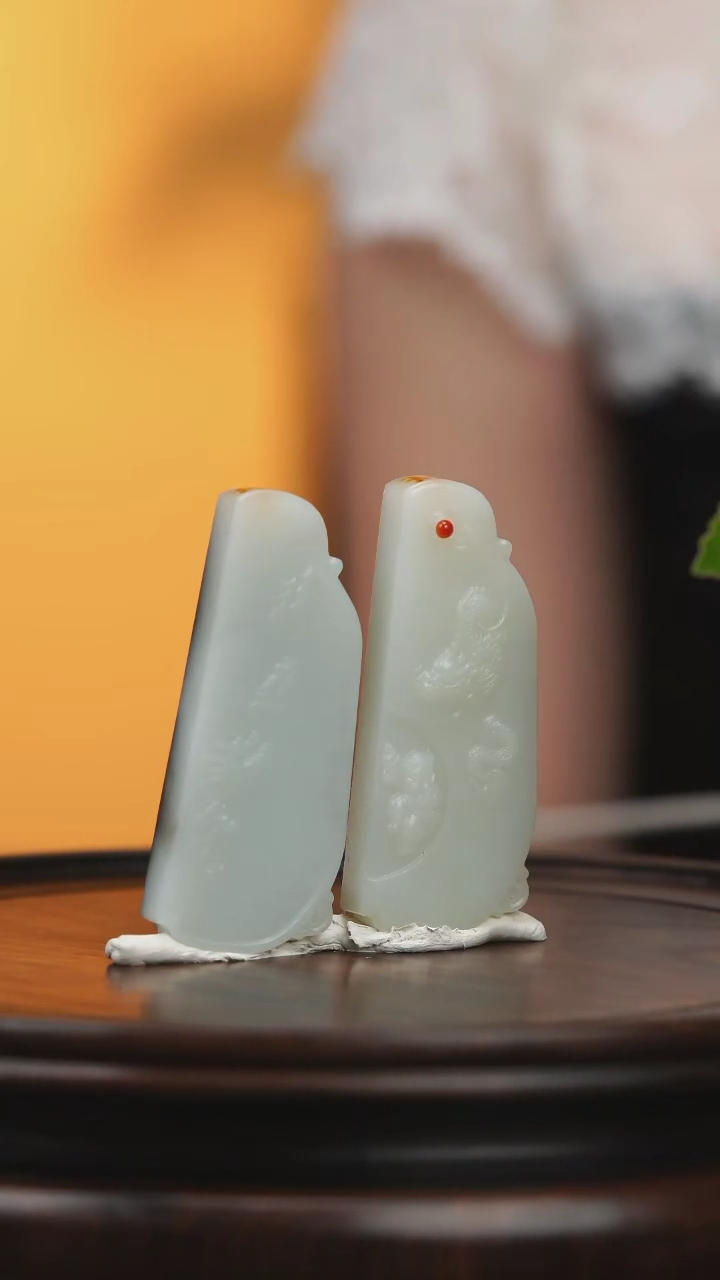 和田玉未镶嵌挂件 