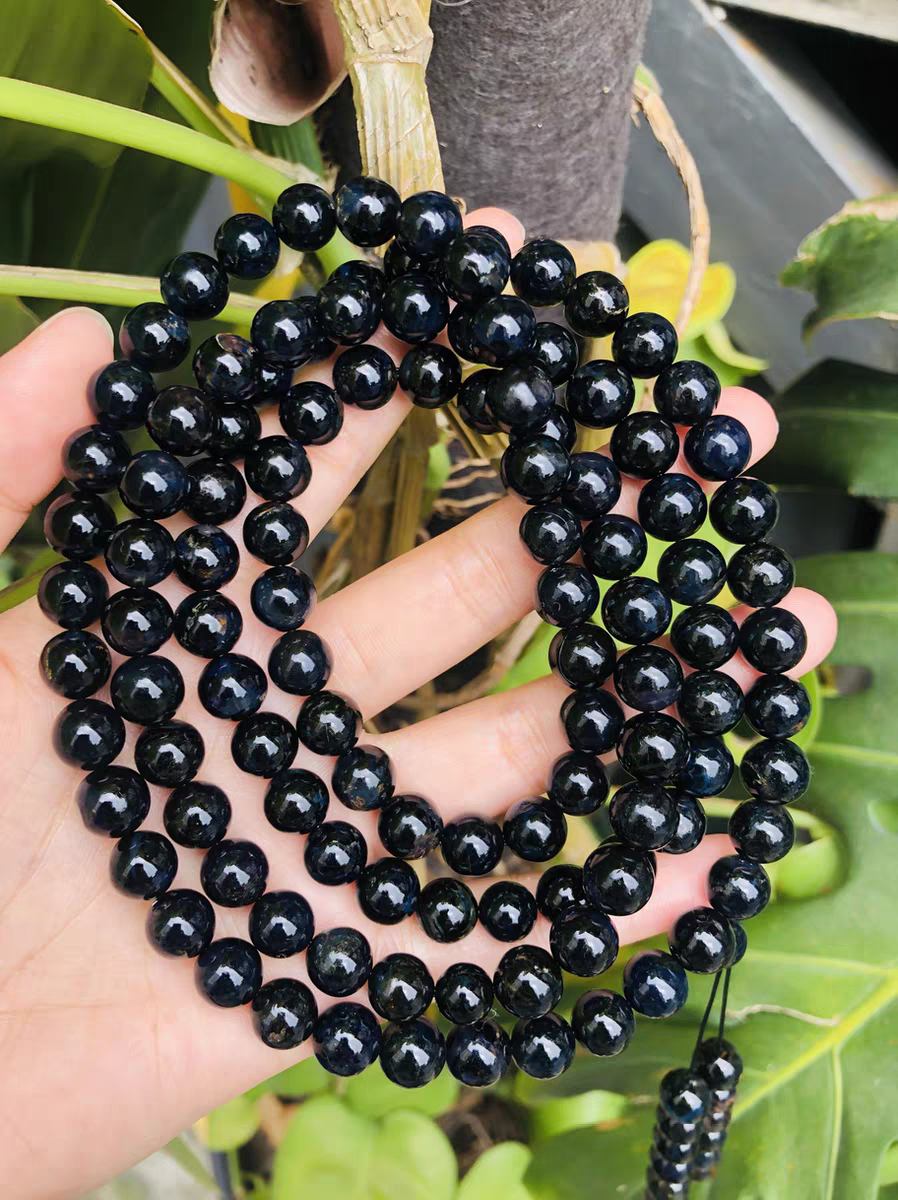 馆藏级特级缅甸星际蓝天翁琥珀满天星满蓝9大加接近10满蜡108