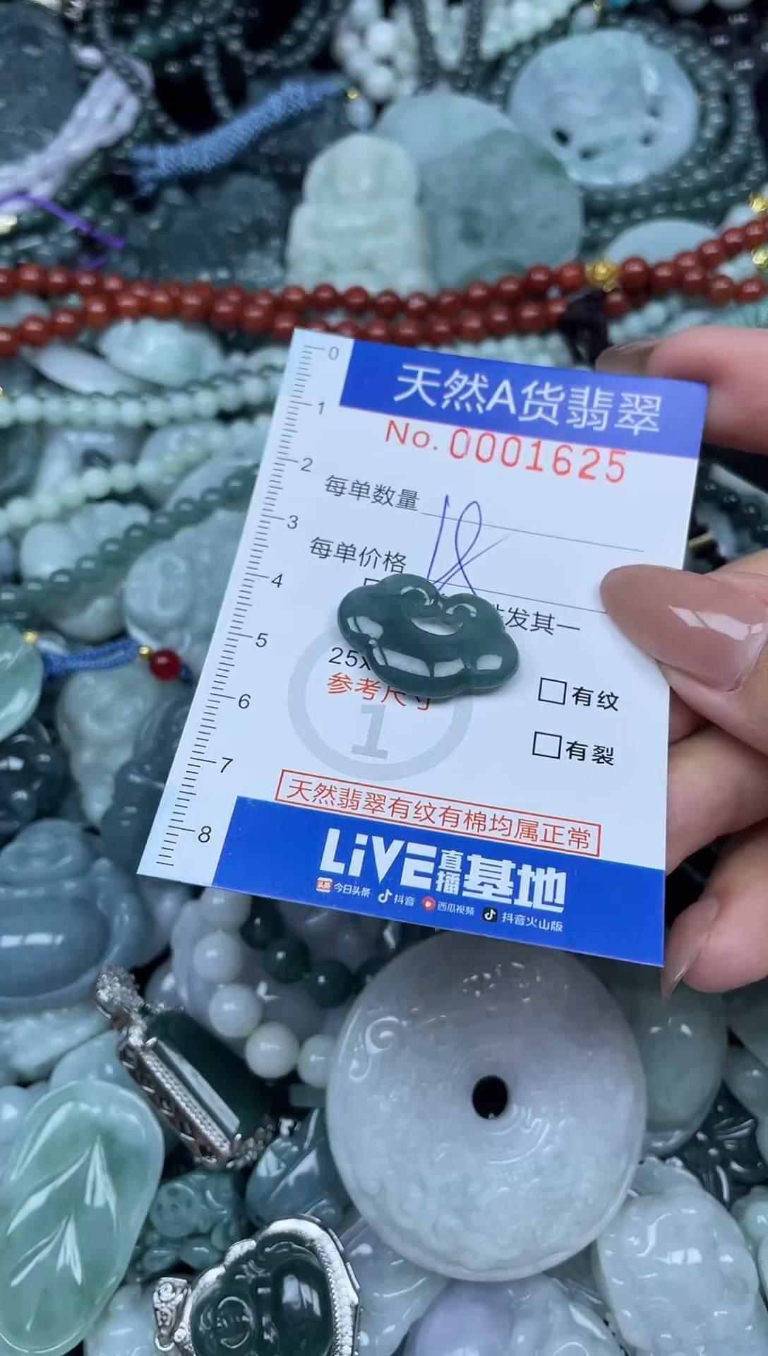 颈饰未镶嵌翡翠天然A货 支持复检