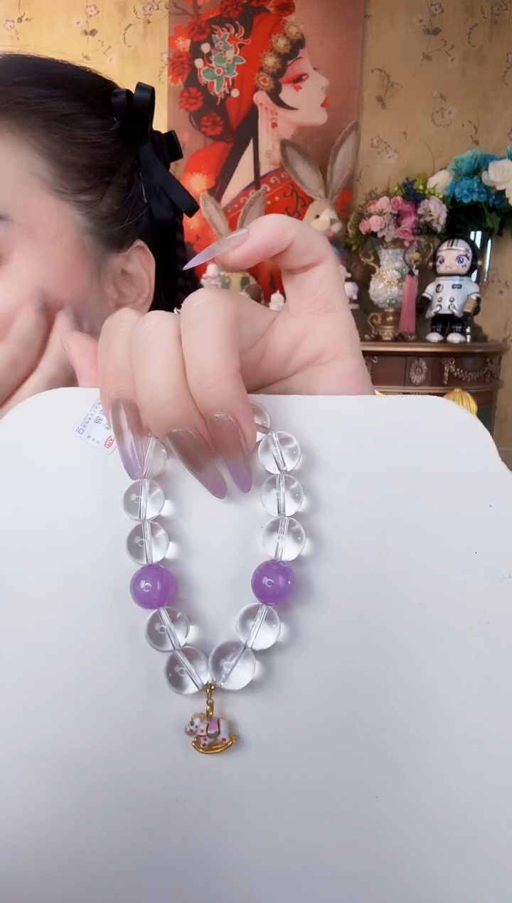 手串18K金镶嵌水晶手串 1986 