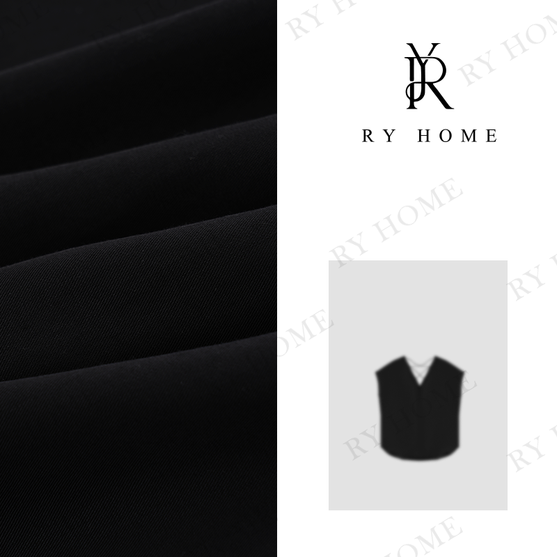 【容雨RYHOME】“听雨轩”100%莱赛尔＋设计款V领露背T恤24T1706