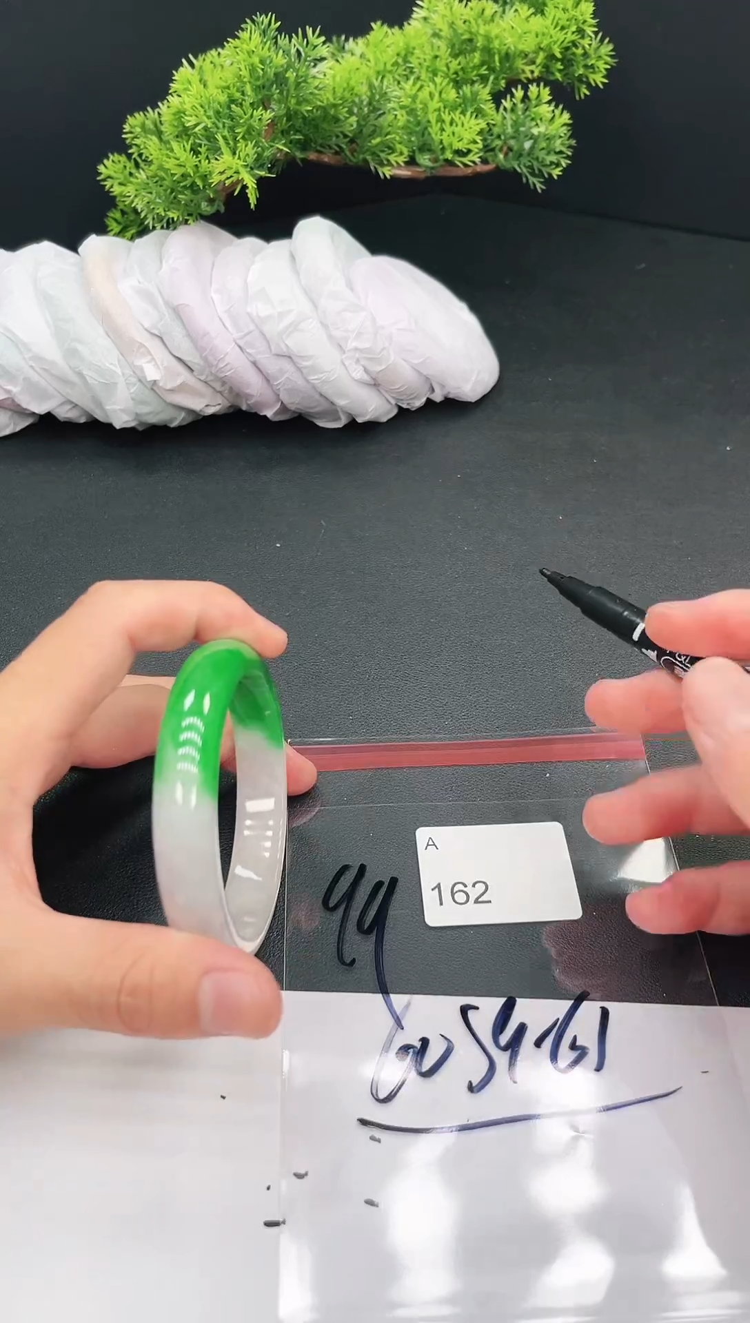 未镶嵌手镯翡翠A162