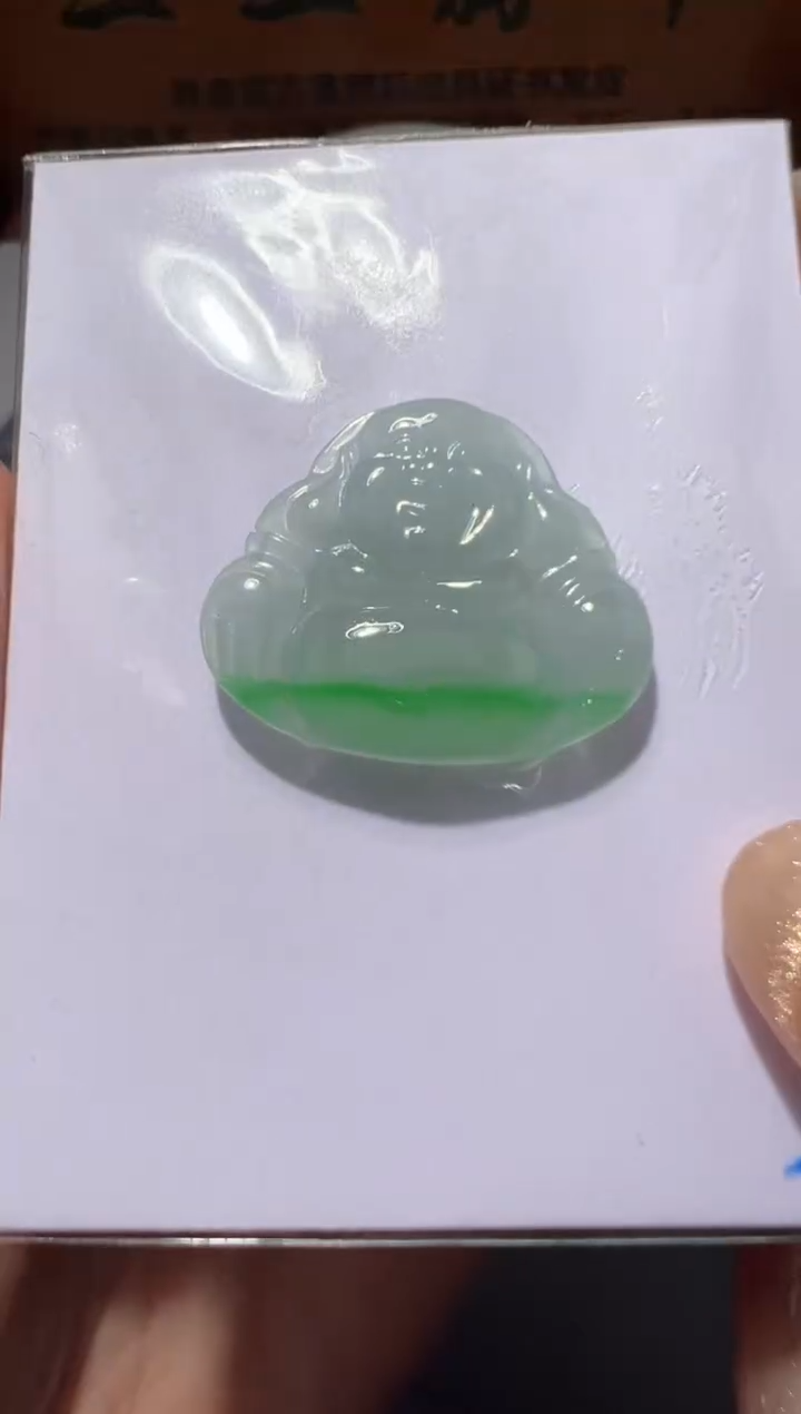 【闪购商品】定制翡翠未镶嵌17.8*21*2.8佛公