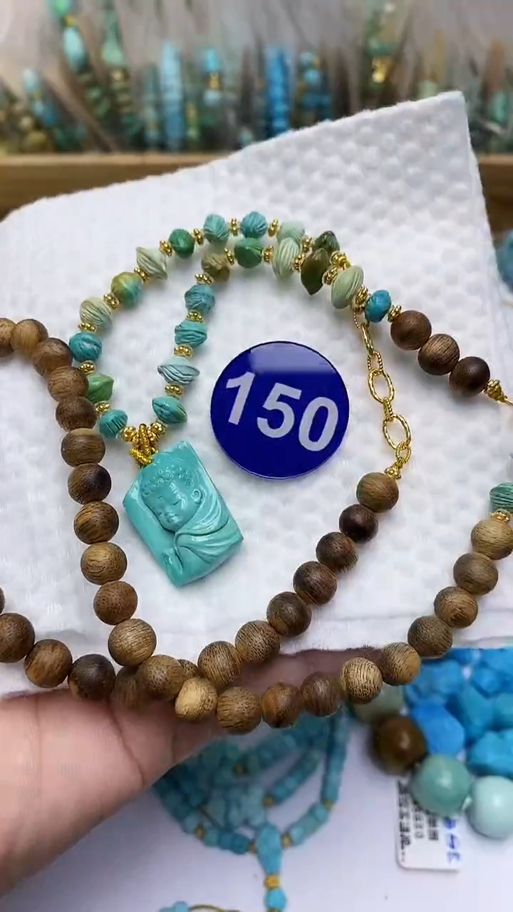 【闪购商品】绿松石项链银S925镶嵌150