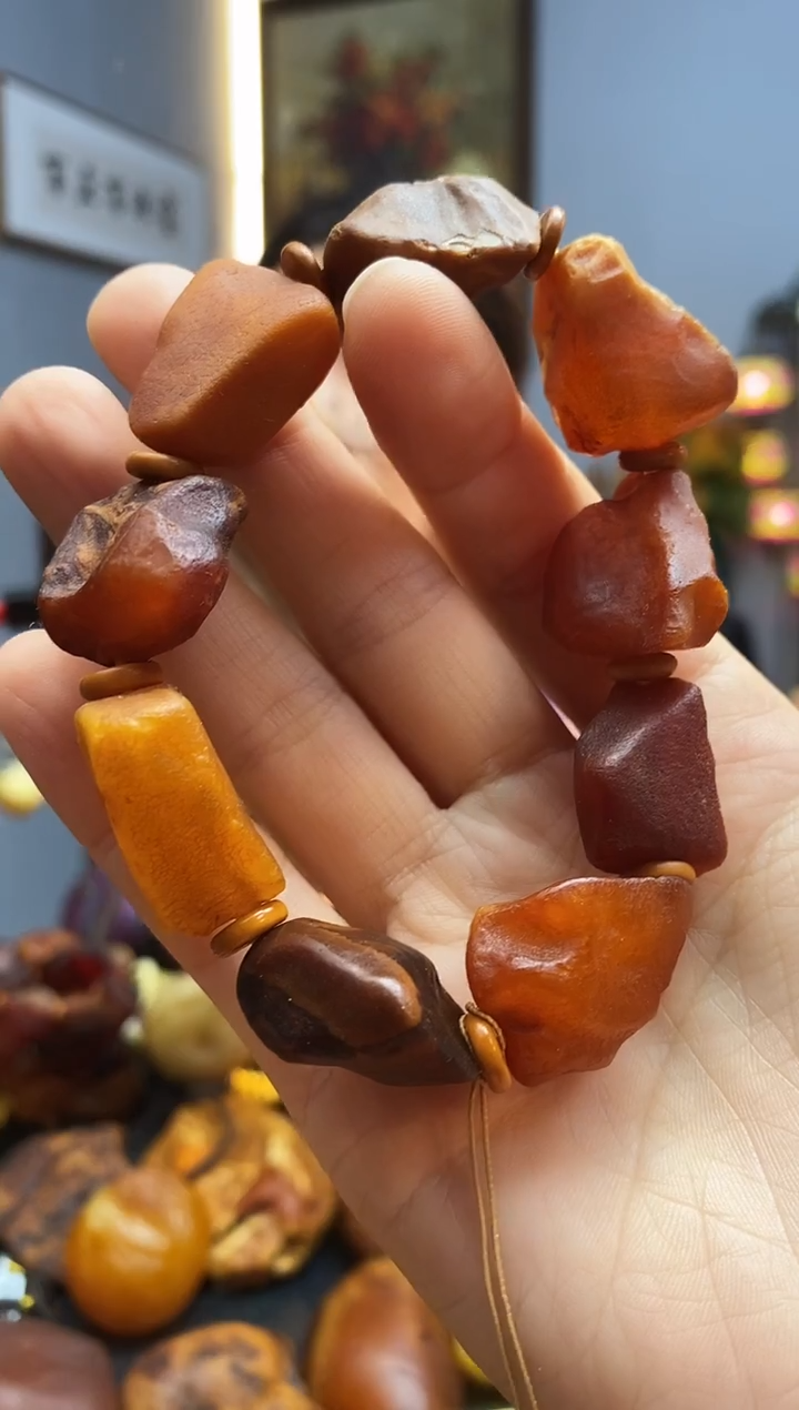 手链琥珀未镶嵌手串