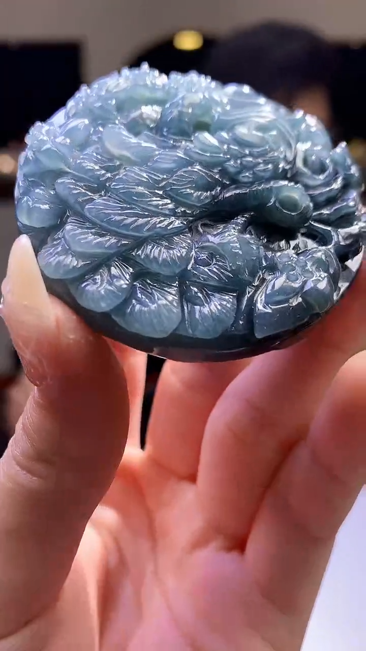 【闪购商品】定制翡翠未镶嵌8003jj-毛货挂件41