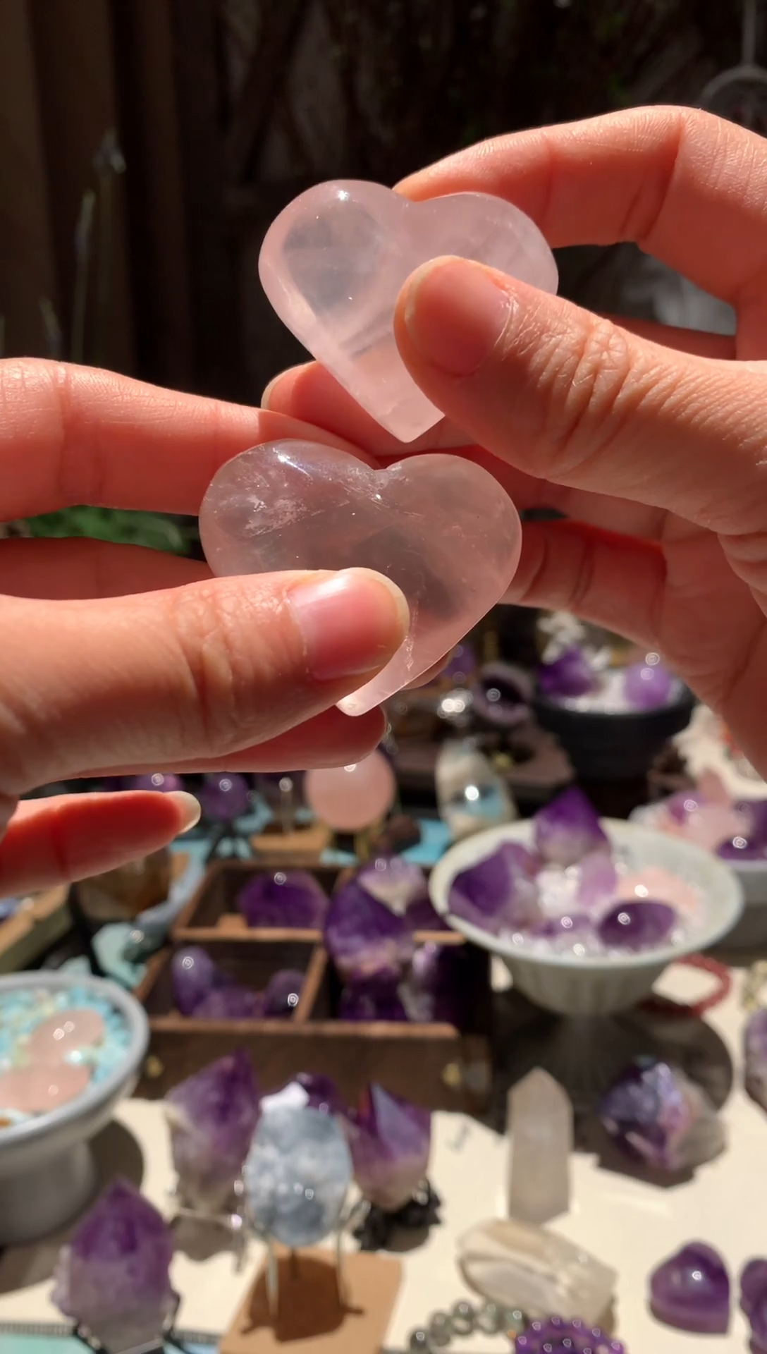 【闪购商品】水晶1未镶嵌天然粉水晶爱心