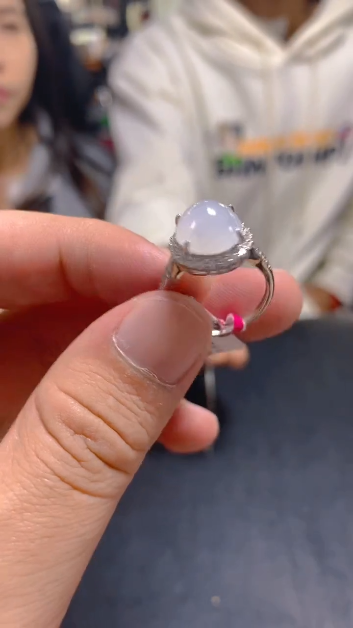 【闪购商品】翡翠戒指银S925镶嵌0313021509多样性发一
