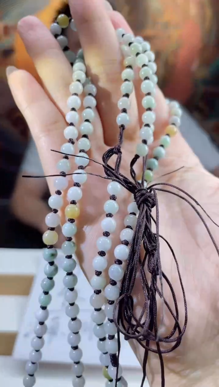 翡翠未镶嵌颈饰多样性发其一珠链17