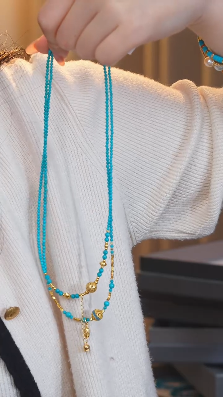 绿松石未镶嵌项链（多样性发一）@@H3977