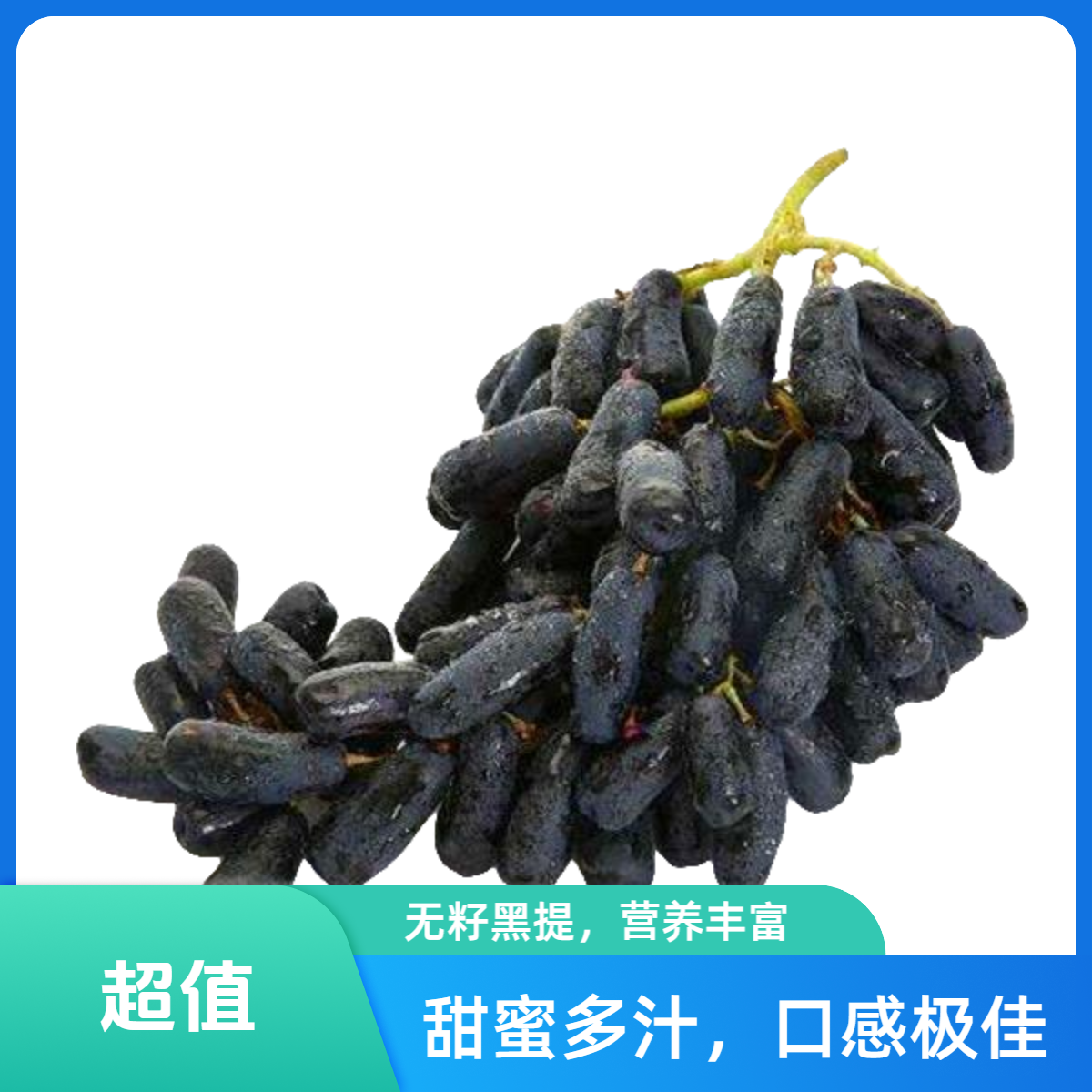 【美人指】甜蜜蓝宝石葡萄新鲜水果整串美人指金手指无籽顺丰包邮葡萄同城送河北省
