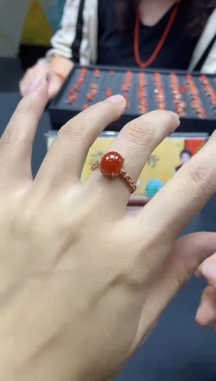 【闪购商品】南红玛瑙戒指未镶嵌天然南红199