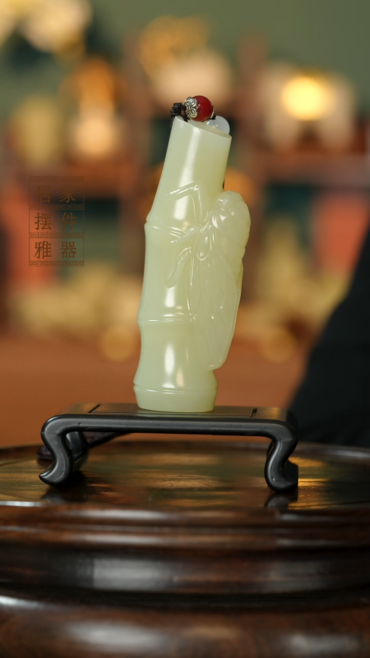 玉《知足常乐》摆件