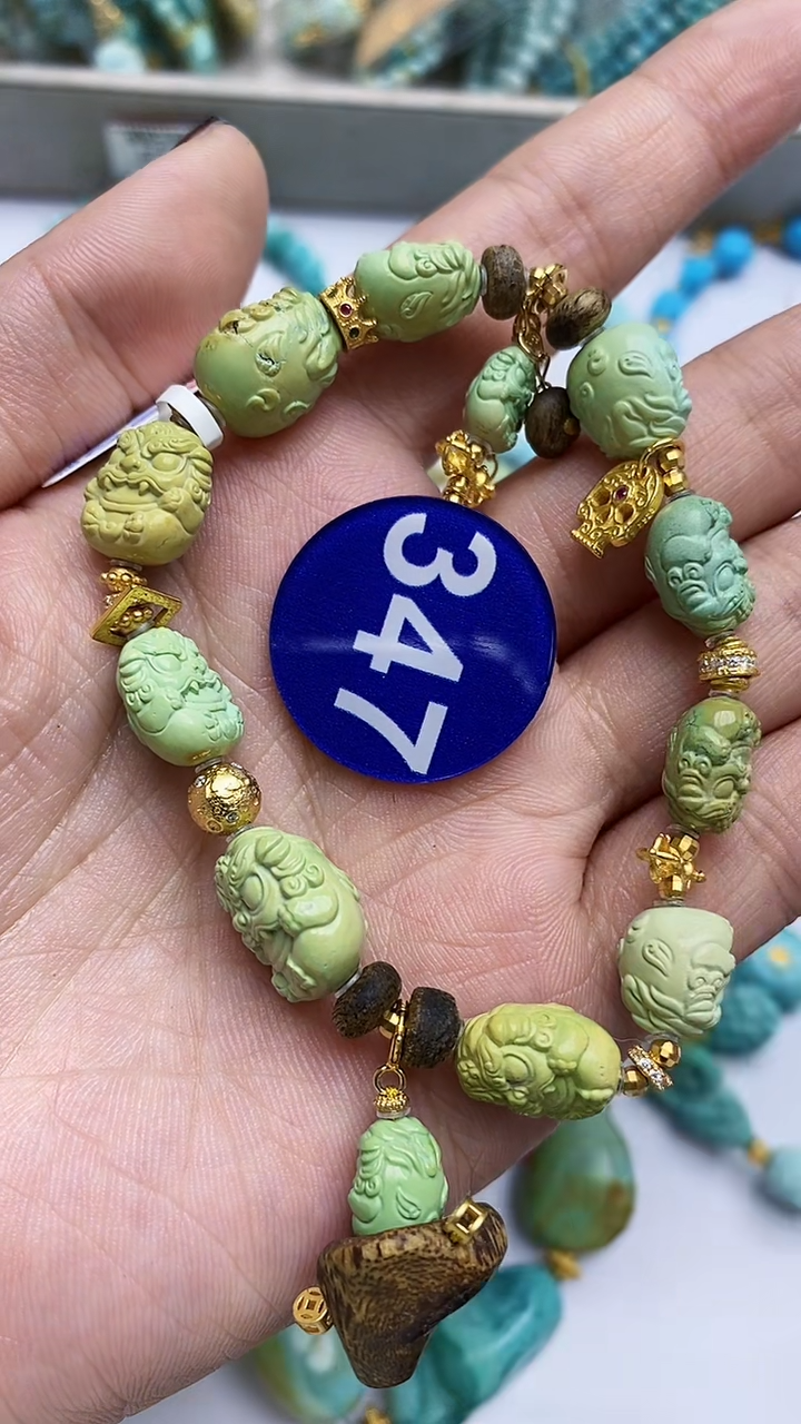 【闪购商品】绿松石手链银S925镶嵌347