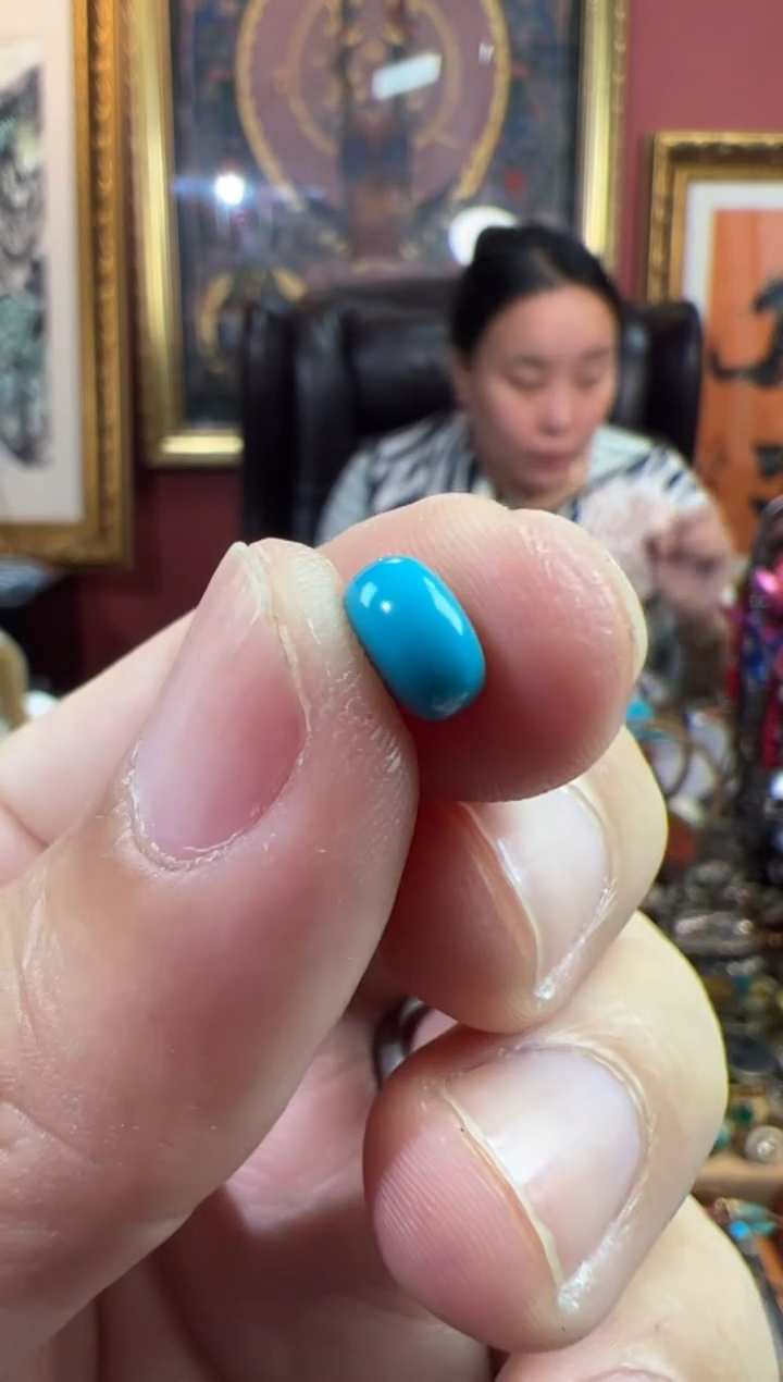 未镶嵌绿松石.28号   绿松石配饰套装ylp8*4.7mm