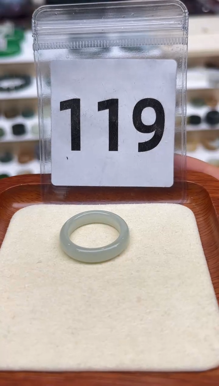 【闪购商品】和田玉戒指未镶嵌港码18号，内径18.4mm