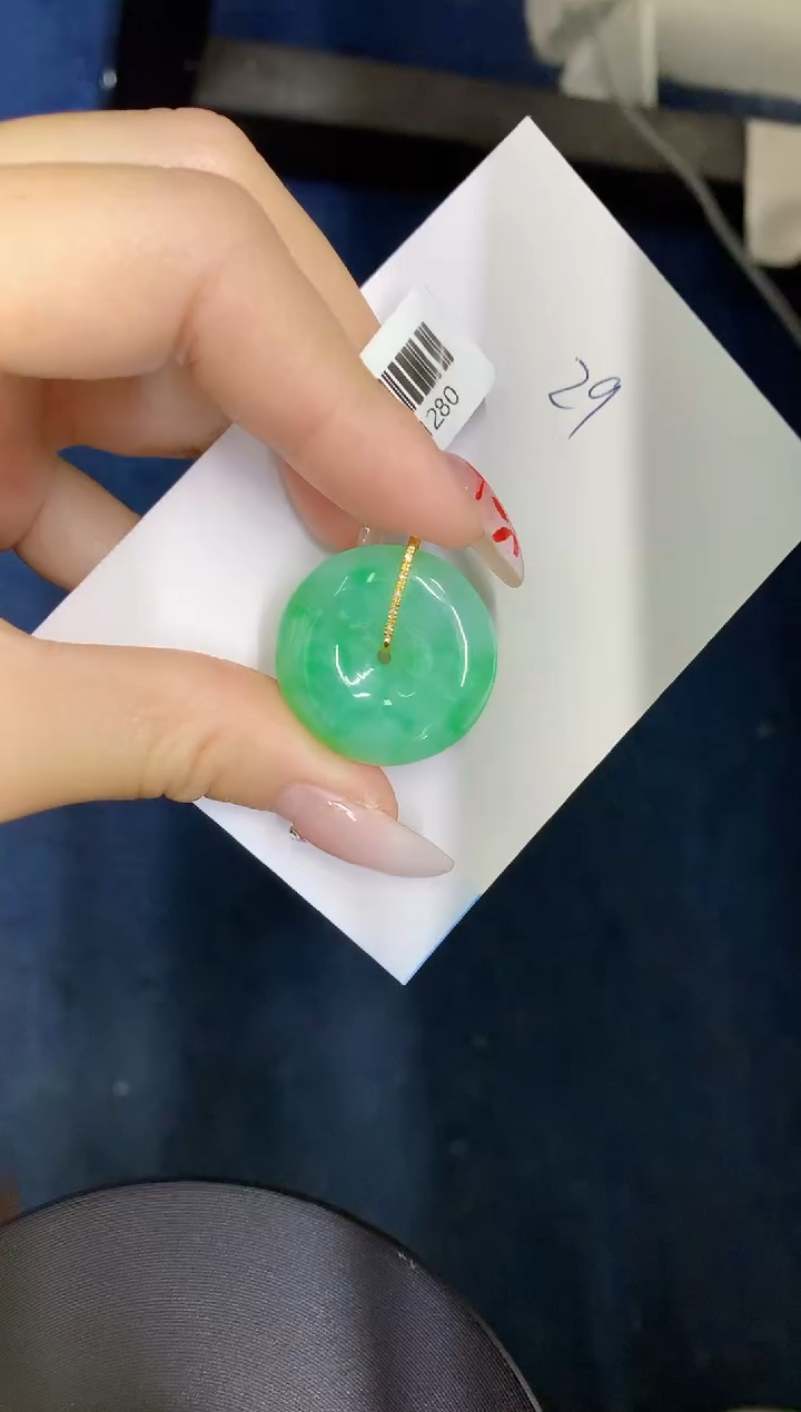 【闪购商品】翡翠颈饰18K金镶嵌000000000000