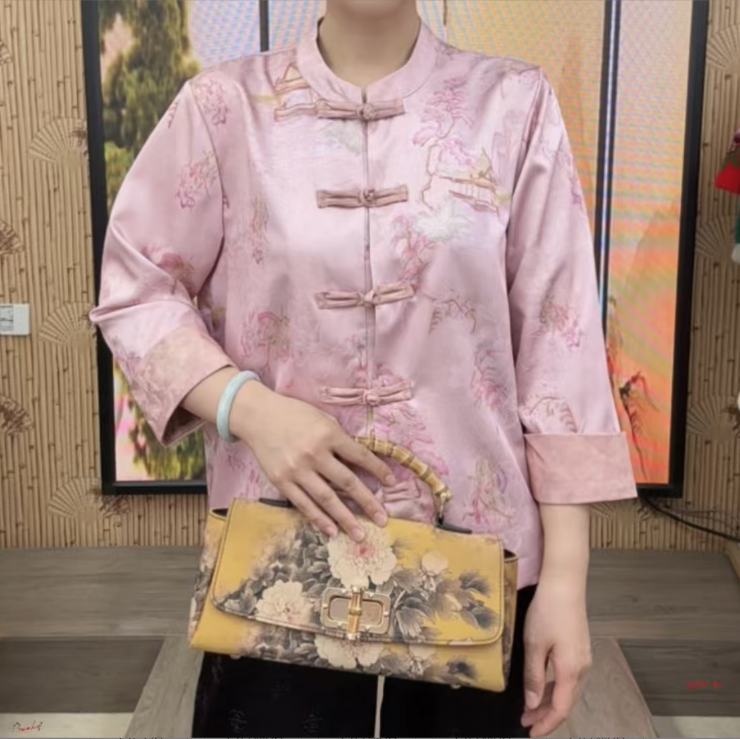 （雪媚娘）2025新款提花气质百搭三穿春夏外套(可衬衫可防晒)